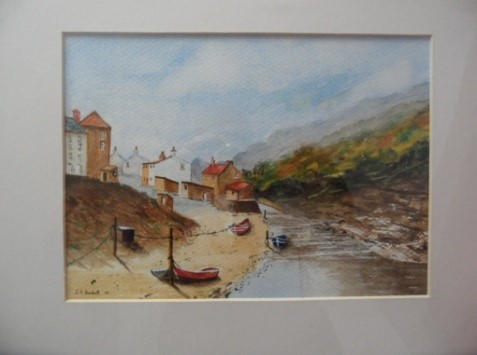 Sid Jordans Staithes in Yorkshire Painting